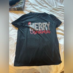 Black Merry Christmas T-Shirt